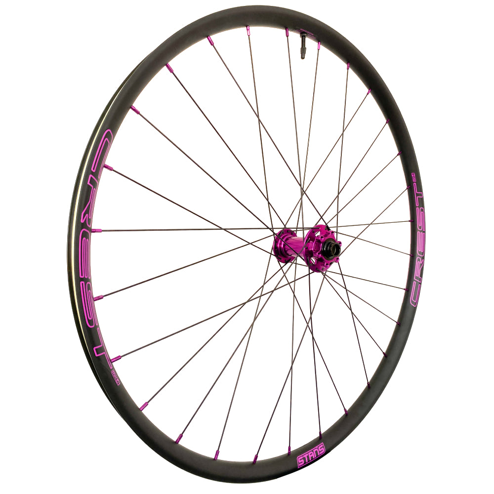 JUEGO DE RINES STAN'S CREST MK4 29" 28H BITEX BOOST XD EDICION ESPECIAL MORADO