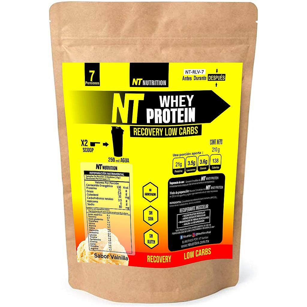 Proteina Nt Nutrition Recovery Whey Protein Low Carbs 7 Porciones