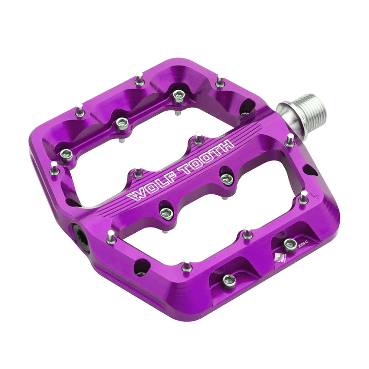 Pedal de plataforma MTB Waveform Wolf Tooth morado talla chica